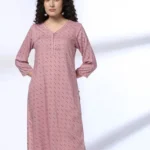 Women Micro Print Straight Kurta