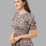 DRESSES FOR WOMEN WESTERN WEAR LEOPARD PRINT